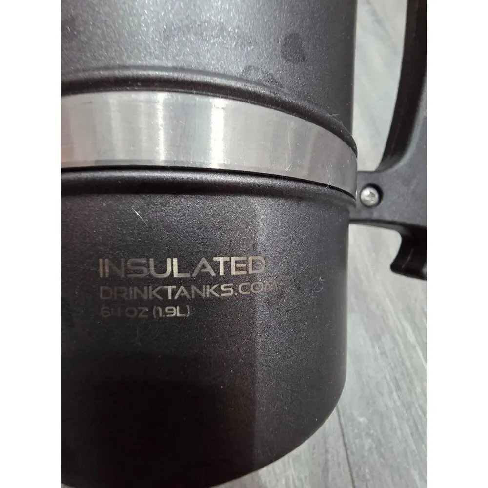 Drink Tanks Black 64oz Stainless Steel Insulated Growler Camping Outdoor termos